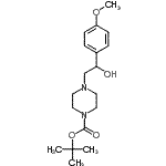 CAS#: 904815-65-2, 2-Methyl-2-propanyl 4-[2-hydroxy-2-(4-methoxyphenyl)ethyl]-1-piperazinecarboxylate