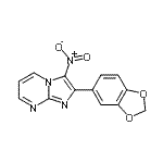 CAS#: 904816-56-4, 2-(1,3-Benzodioxol-5-yl)-3-nitroimidazo[1,2-a]pyrimidine
