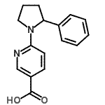 CAS#: 904816-72-4, 6-(2-Phenyl-1-pyrrolidinyl)nicotinic acid