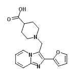 CAS#: 904817-29-4, 1-{[2-(2-Furyl)imidazo[1,2-a]pyridin-3-yl]methyl}-4-piperidinecarboxylic acid