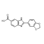 CAS#: 904818-18-4, 2-(1,3-Benzodioxol-5-yl)-1H-benzimidazole-6-carboxylic acid
