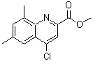 CAS 登录号：905807-64-9， 4-氯-6,8-二甲基-2-喹啉羧酸甲酯