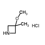 CAS 登录号：905843-93-8， 3-甲氧基-3-甲基吖丁啶盐酸盐(1:1)