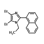 CAS#: 906477-08-5, 4,5-Dibromo-1-ethyl-2-(1-naphthyl)-1H-imidazole