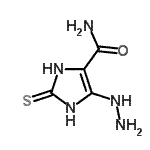 CAS 登录号：907550-04-3， 5-肼基-2-硫代-2,3-二氢-1H-咪唑-4-甲酰胺