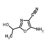 CAS#: 907552-46-9, 5-Amino-2-(1-hydroxyethyl)-1,3-oxazole-4-carbonitrile