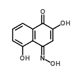 CAS 登录号：90800-49-0， (4E)-2,5-二羟基-4-(羟基亚胺)-1(4H)-萘酮