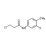 CAS 登录号：908494-81-5， 3-氯-N-(3-氟-4-甲基苯基)丙酰胺