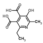 CAS 登录号：90923-27-6， 2-乙基-5-羟基-6-甲基-3,4-吡啶二甲酸