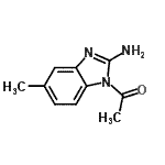 CAS 登录号：90964-24-2， 1-(2-氨基-5-甲基-1H-苯并咪唑-1-基)乙酮