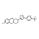 CAS#: 909662-32-4, 5-{5-[1-(5-Fluoro-2-methylbenzyl)-4-piperidinyl]-1,2,4-oxadiazol-3-yl}-2-(trifluoromethyl)pyridine
