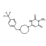 CAS#: 909670-43-5, 3-Methyl-6-(4-{[6-(trifluoromethyl)-3-pyridinyl]methyl}-1,4-diazepan-1-yl)-2,4(1H,3H)-pyrimidinedione