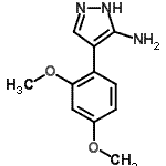 CAS#: 909858-12-4, 4-(2,4-Dimethoxyphenyl)-1H-pyrazol-3-amine