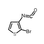 CAS#: 910036-93-0, 2-Bromo-3-isocyanatothiophene