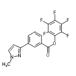 CAS 登录号：910037-11-5， 五氟苯基3-(1-甲基-1H-吡唑-3-基)苯甲酸酯