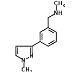 CAS#: 910037-12-6, N-Methyl-1-[3-(1-methyl-1H-pyrazol-3-yl)phenyl]methanamine