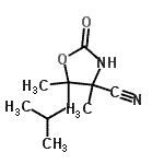 CAS 登录号：91010-89-8， 5-异丁基-4,5-二甲基-2-氧代-1,3-恶唑烷-4-甲腈
