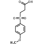 CAS 登录号：91062-23-6， 3-[(4-甲氧基苯基)磺酰基]丙酸