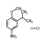 CAS#: 91251-43-3, 3-Isopropyl-4-methoxyaniline hydrochloride (1:1)