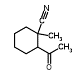 CAS 登录号：91251-50-2， 2-乙酰基-1-甲基环己烷甲腈