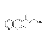 CAS 登录号：912760-91-9， 乙基(2E)-3-(2-甲氧基-3-吡啶基)丙烯酸酯