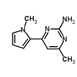 CAS 登录号：913322-68-6， 4-甲基-6-(1-甲基-1H-吡咯-2-基)-2-嘧啶胺