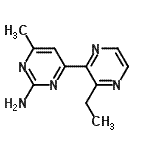 CAS 登录号：913322-76-6， 4-(3-乙基-2-吡嗪基)-6-甲基-2-嘧啶胺