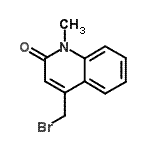 CAS 登录号：91348-39-9， 4-(溴甲基)-1-甲基-2(1H)-喹啉酮