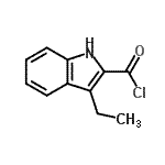 CAS#: 91348-90-2, 3-Ethyl-1H-indole-2-carbonyl chloride