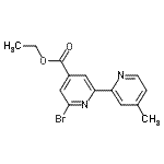 CAS 登录号：913719-99-0， 乙基6-溴-4'-甲基-2,2'-联吡啶-4-羧酸酯