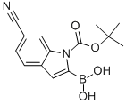 CAS#: 913835-67-3, 2-Borono-6-Cyano-1H-Indole-1-carboxylic Acid 1-(1,1-Dimethylethyl) Ester