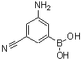 CAS 登录号：913943-05-2， (3-氨基-5-氰基苯基)硼酸