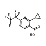 CAS 登录号：914201-14-2， 4-环丙基-2-(五氟乙基)-5-嘧啶羧酸