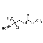 CAS 登录号：91434-62-7， 甲基(2-氯-2-甲基-3-丁炔-1-基)氨基甲酸酯