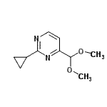 CAS#: 914348-07-5, 2-Cyclopropyl-4-(dimethoxymethyl)pyrimidine