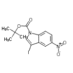 CAS#: 914349-32-9, 2-Methyl-2-propanyl 3-iodo-5-nitro-1H-indole-1-carboxylate