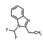 CAS 登录号：91459-70-0， 1-(二氟甲基)-2-乙基-1H-苯并咪唑
