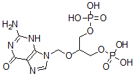 CAS 登录号：91516-84-6， 9-(1,3-二羟基-2-丙氧基甲基)-鸟嘌呤-双(单磷酸酯)