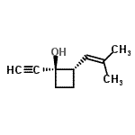 CAS#: 91531-47-4, (1R,2S)-1-Ethynyl-2-(2-methyl-1-propen-1-yl)cyclobutanol