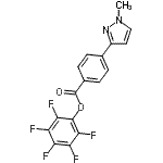 CAS#: 915707-42-5, Pentafluorophenyl 4-(1-methyl-1H-pyrazol-3-yl)benzoate