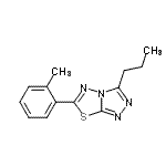 CAS#: 915909-74-9, 6-(2-Methylphenyl)-3-propyl[1,2,4]triazolo[3,4-b][1,3,4]thiadiazole
