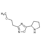 CAS 登录号：915920-00-2， 3-(2-甲氧基乙基)-5-(2-吡咯烷基)-1,2,4-恶二唑