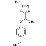 CAS#: 915920-35-3, 5-[1-(4-Ethylphenoxy)ethyl]-1,3,4-thiadiazol-2-amine