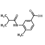 CAS 登录号：915921-46-9， 3-(异丁酰基氨基)-4-甲基苯甲酸