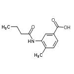 CAS 登录号：915921-48-1， 3-(丁酰基氨基)-4-甲基苯甲酸