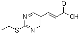 CAS 登录号：915921-69-6， (2E)-3-[2-(乙硫基)-5-嘧啶基]丙烯酸