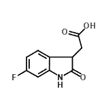 CAS 登录号：915922-16-6， 2-(6-氟-2-氧代-吲哚啉-3-基)乙酸