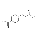 CAS 登录号：915922-36-0， 3-(4-氨基甲酰-1-哌啶基)丙酸