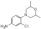 CAS 登录号：915923-04-5， 3-氯-4-(2,6-二甲基-4-吗啉基)苯胺
