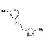 CAS 登录号：915923-06-7， 5-[2-(3-甲基苯氧基)乙基]-1,3,4-噻二唑-2-胺
